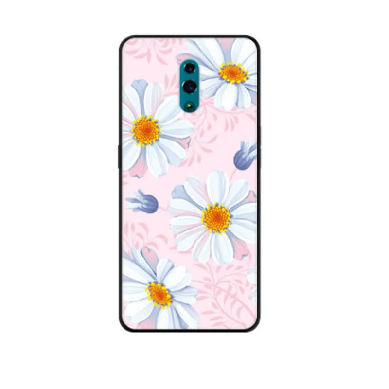 Силиконовый чехол для OPPO Reno 2 Чехлы черные Бампер Мягкий ТПУ задний Ace Case Reno2 Z 10X Zoom