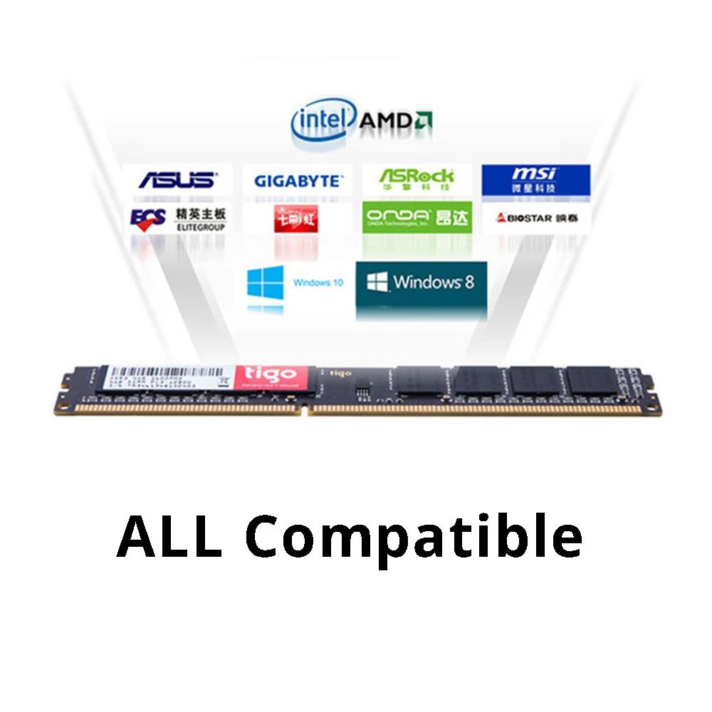 Tigo PC RAM DDR3 8GB 4GB 1600 MHz Высококачественная брендовая Новинка Memoria DDR 3 DIMM 240PIN память