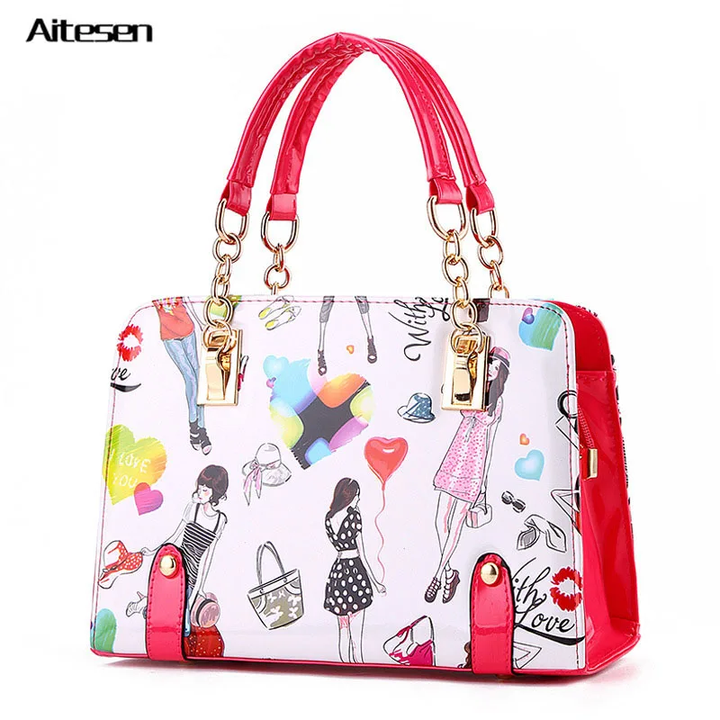 2016 new design color pattern handbacks womens louis fashion famous PU leather crossbody shoulder messenger popular | Багаж и сумки