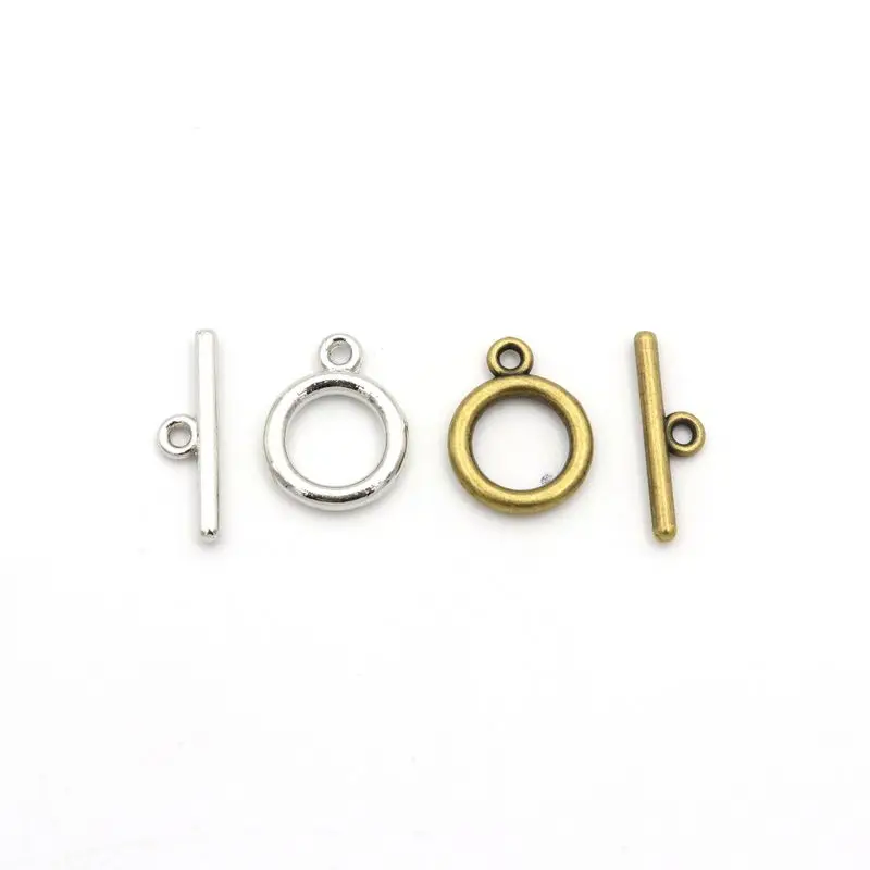 10 компл./лот круглые антикварные золотые серебряные бронзовые застежки OT