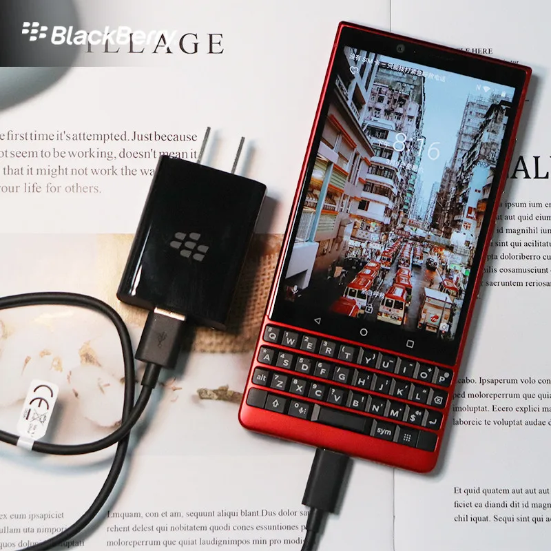 QC 3,0 зарядное устройство для телефона Blackberry KEY2 Быстрая Зарядка адаптер для Blackberry KEYone с Tpye-C USB кабель для передачи данных
