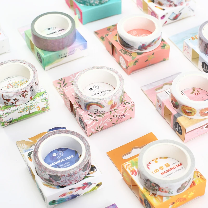 15 мм x 7 м kawaii васи ленты прекрасный рисунок травы Хэллоуин декоративные Маскировочные ленты школьные канцелярские принадлежности Рождественский подарок