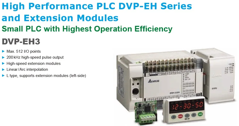 DVP04AD-H3 Delta EH2/EH3 серии PLC Аналоговый модуль AI 4 в коробке