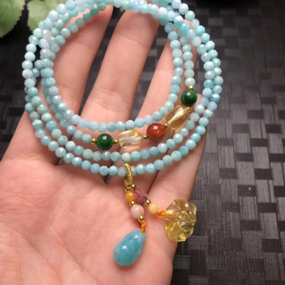 Оптовая продажа граненый амазонит камень с натуральной Балтики крови янтарный