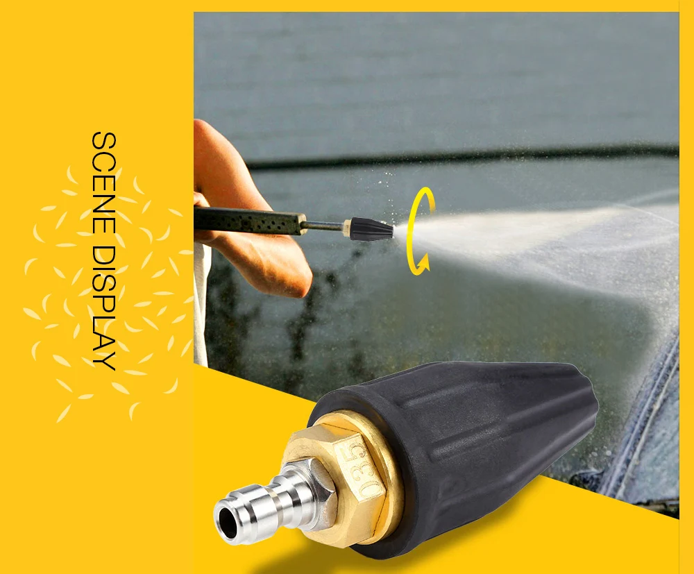 1/4 дюйма быстрое подключение вращающаяся турбонасадка для Karcher/LAVOR 360 градусов турбонасадка для мойки высокого давления аксессуар