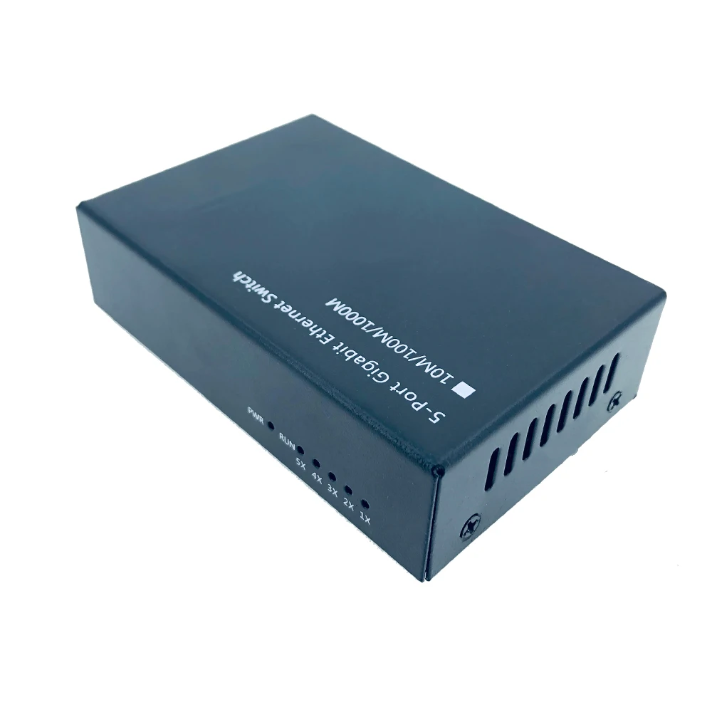 5 портовый порт 10/100/1000 Мбит/с гигабитный Ethernet переключатель металлический корпус