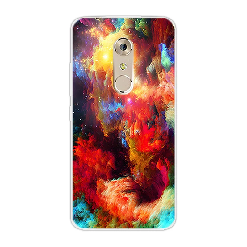 Для ZTE Axon 7 5 дюймов Sunrise задняя крышка Мягкий силиконовый чехол прозрачный TPU для