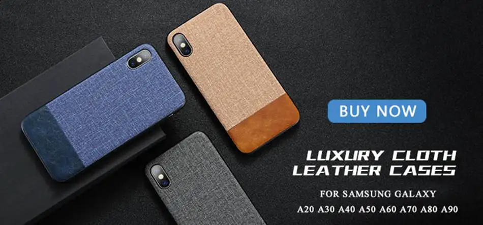 Рамочный чехол ткань кожаный чехол для samsung Galaxy A50 A70 S10E S10 S9 S8 плюс S7 край A3 A5 J3 J5 J7 A7 Примечание 10 Plus чехол