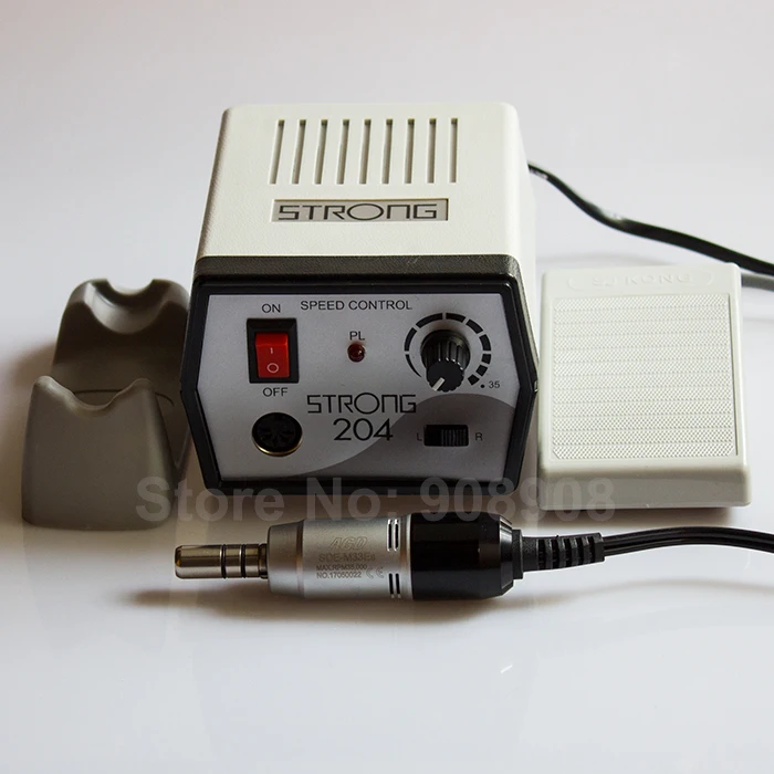 Стоматологический лабораторный микромотор мощный 204 с фотомагнитным двигателем