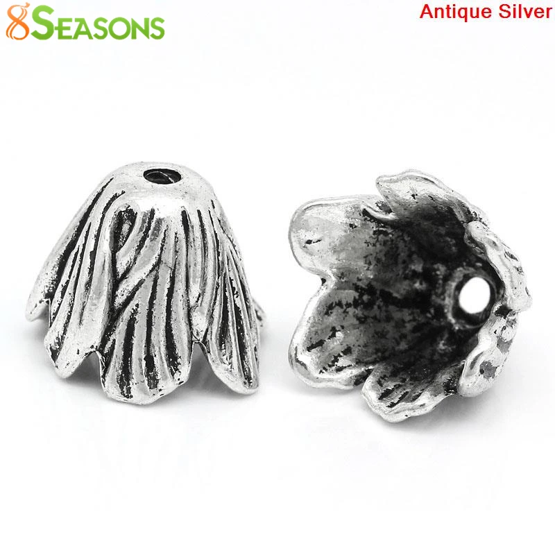 8 сезонов сплав цинка бусины шапочки цветок античное серебро сделай сам