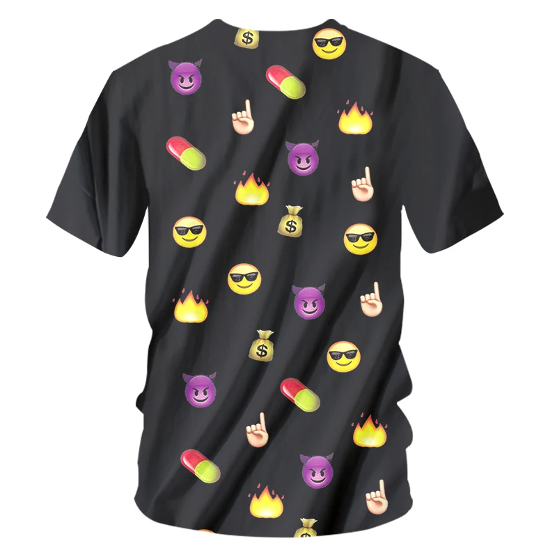 OGKB футболки мужские модные короткие милые 3D с принтом забавного размера плюс 5XL 6XL