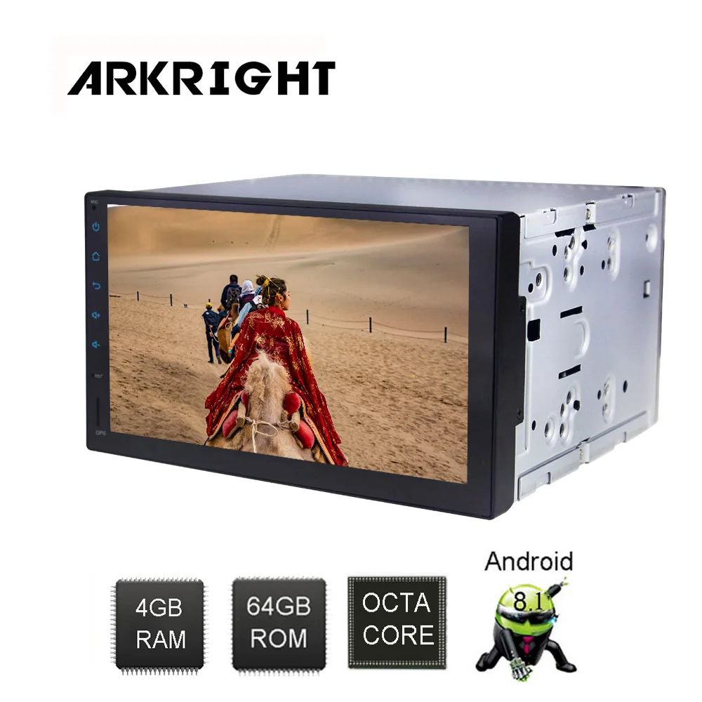 ARKRIGHT 7 'Ɗ + 64 Гб 2Din Android автомобильный плеер 8 1 Автомагнитола carplay sc9853i с 4G слотом