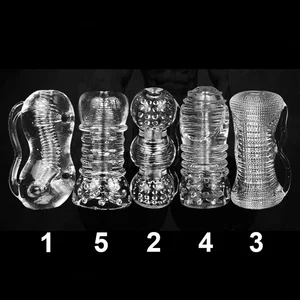 Прозрачный Мужской мастурбатор Japen, 5 видов, Мужской мастурбатор с задержкой во времени, мягкая Вагина, игрушки, карманная киска, интимная игрушка, Прямая поставка