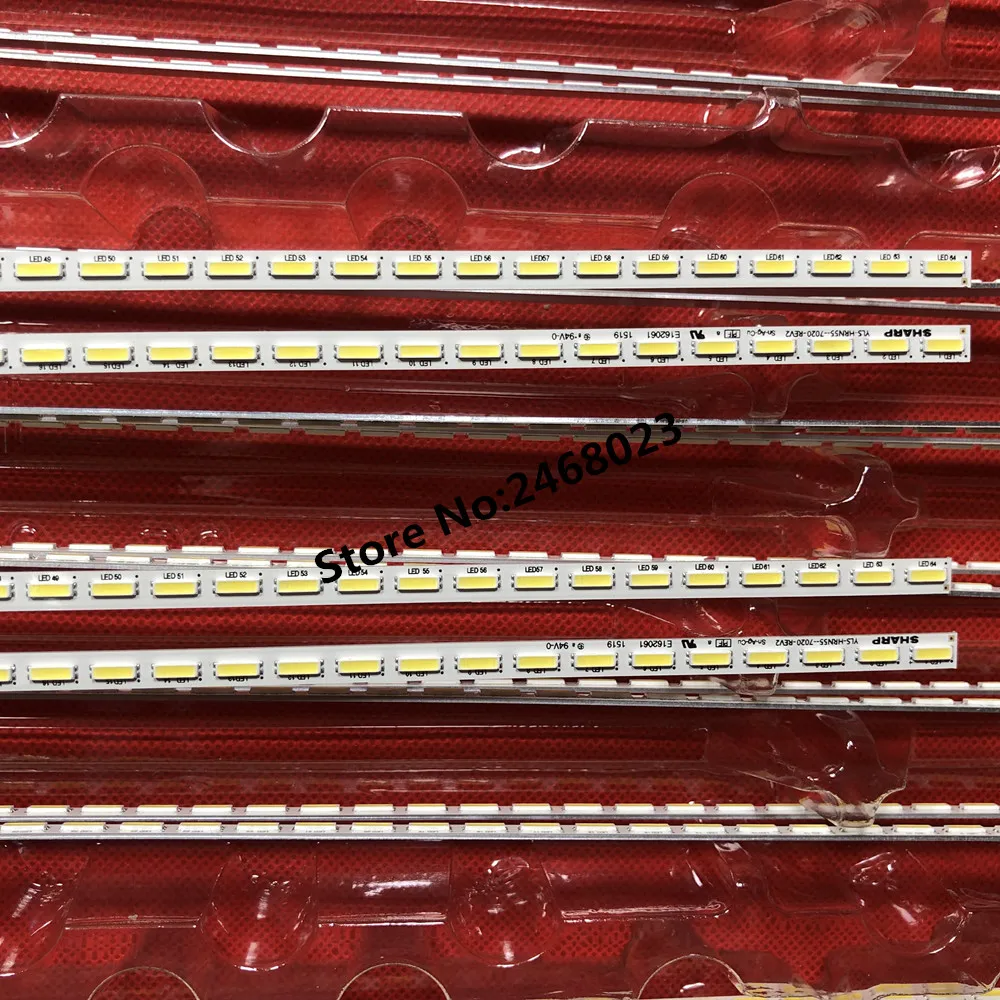 597 мм светодиодный Подсветка лампы Газа 64 s для Sony Sh arp KD 55X8500D YLS_HRN55_7020_REV2 E162061 55
