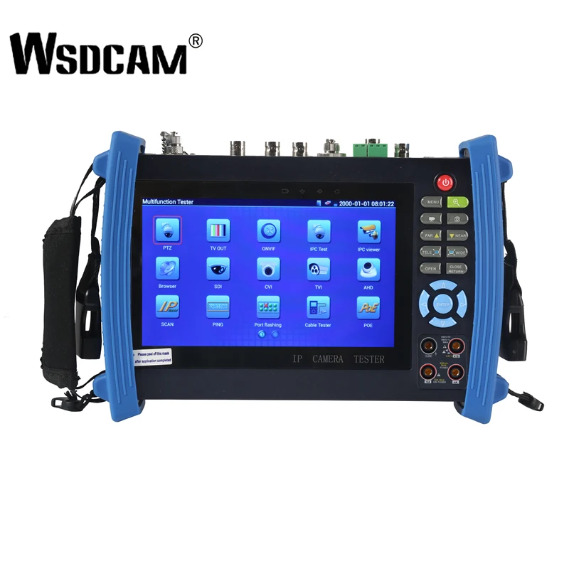 Wsdcam 8600 Серия 7 дюймов ip-камера тест er монитор CCTV Тест er Anolog тест 1080P POE ONVIF 4K H.265 HDMI In& Out RJ45 TDR