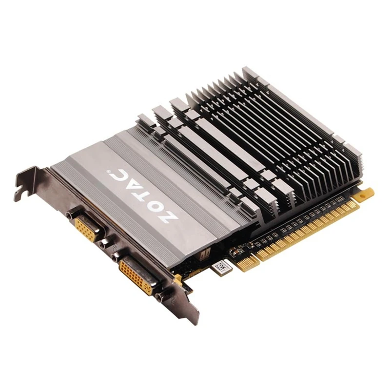 Видеокарта ZOTAC GeForce GT 610 1 ГБ 64 бит GDDR3 видеокарта GPU для NVIDIA Original GT610 1GD3 Dvi VGA PCI E Iceman VB