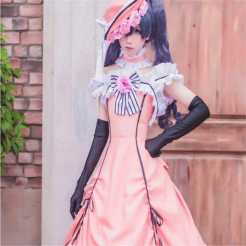 Ciel Phantomhive/Карнавальные костюмы черного цвета Платье для девочек в подарок