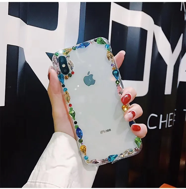 2018 новый роскошный женский Блестящий Кристалл со стразами для Apple iphone XS Max XR