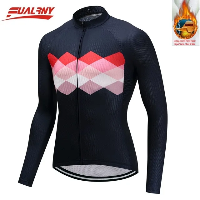 Thermal Fleece jersey Ropa Ciclismo Cycling Jersey/winter Fleece/MTB Bike Clothes Fluorescence 17 color NEW Team FUALRNY | Спорт и