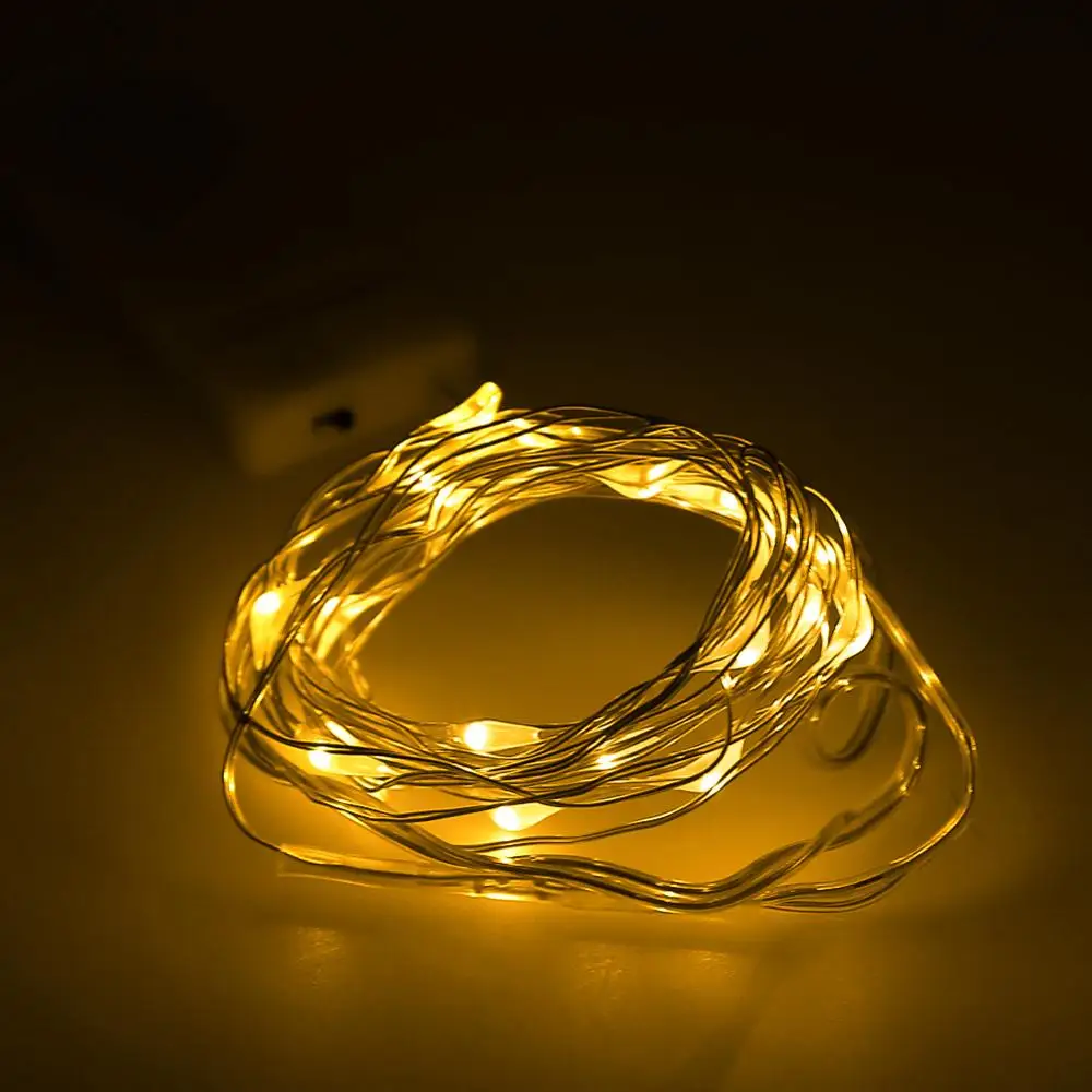 Бесплатная доставка 2 М ИНДИКАТОР Батареи Строка Огни на Рождество Гирлянды