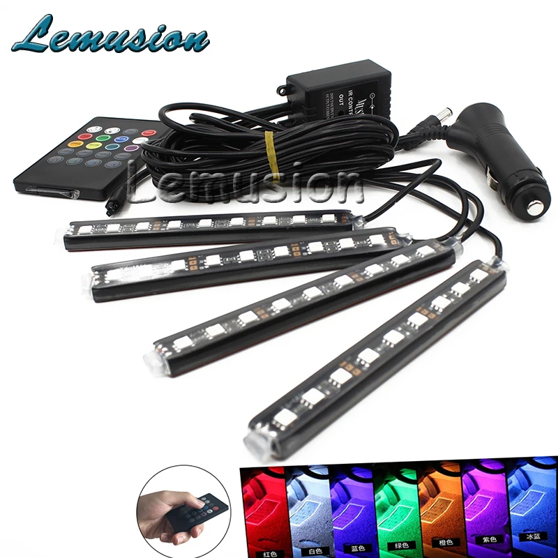 1Set Interior Car LED Neon Lamp For Audi A3 BMW E90 E39 E36 Volvo S60 Ssangyong Subaru XV Fiat Punto Kia Sportage 3 Accessories |