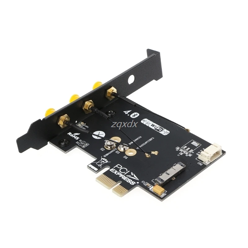 Wi Fi + Bluetooth 4 0 Беспроводная карта для Mini PCI E 1X адаптер ПК/Hackintosh оптовая продажа и