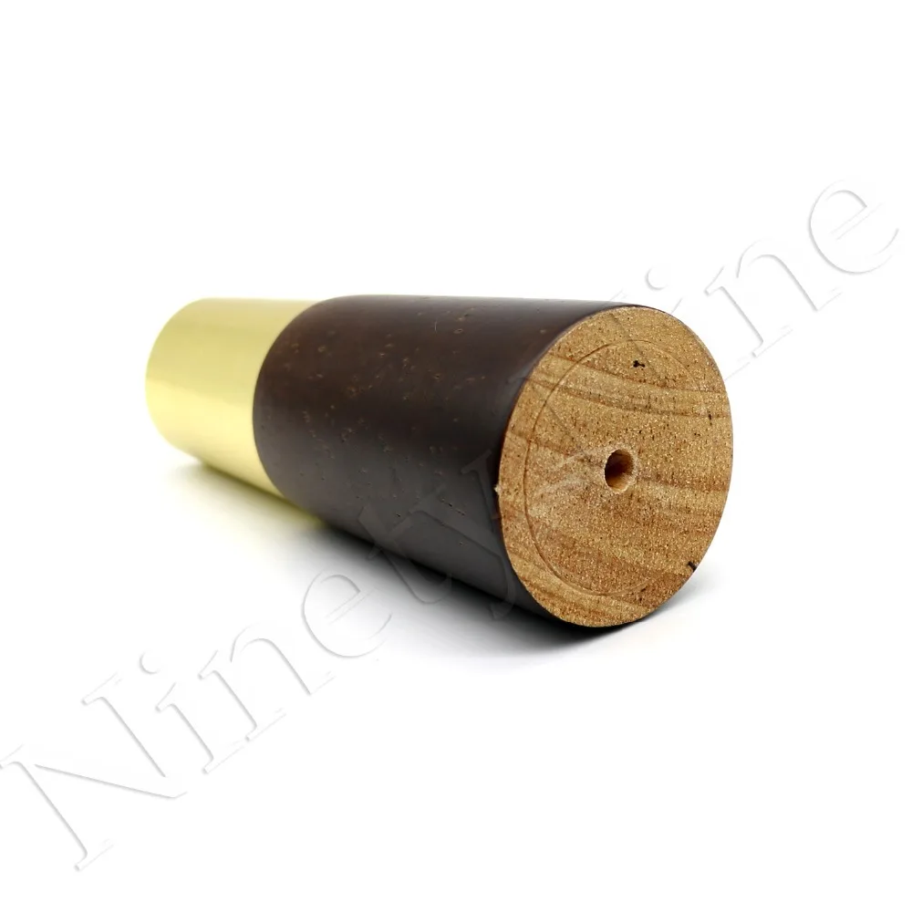 Walnut Color Natural Wood Reliable 110*48*27mm Furniture Leg Cone Shaped Wooden Feet for Cabinets Soft Table Set of 4 | Мебель