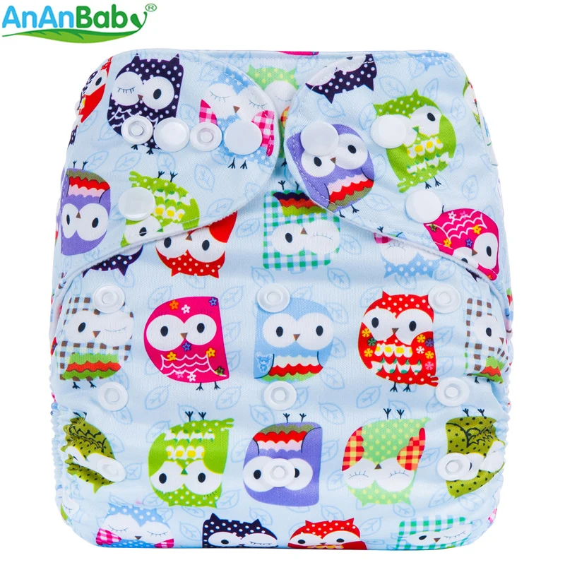 Многоразовые карманные тканевые Подгузники Ananbaby 2018 моющиеся подгузники одного