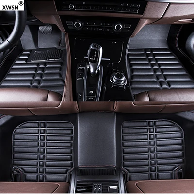 XWSN пользовательские автомобильные коврики для honda jazz accord 2003- для honda civic 2006- fit city honda crv2003- аксессуары - Название цвета: black
