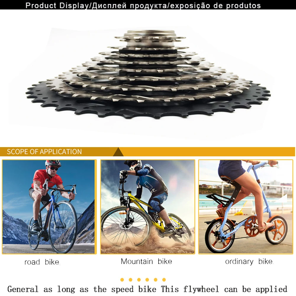 

VXM Bicycle Freewheel 10 Speeds Flywheel 11-42T Teeth Crankset Gear MTB Cassette Flywheel For 10 Speed MTB Chain Bicycle Parts