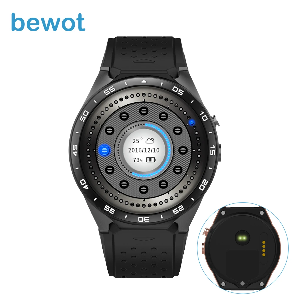 2016 спортивные Смарт часы телефон kw88 наручные bluetooth1.39 &quotAMOLED Дисплей Android 5.1 o/s как