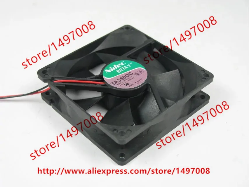 Серверный охлаждающий вентилятор Nidec M33910 16 DC 24V 0.22Amp 90x90x25 мм|square fan|server fandc 24v fan |