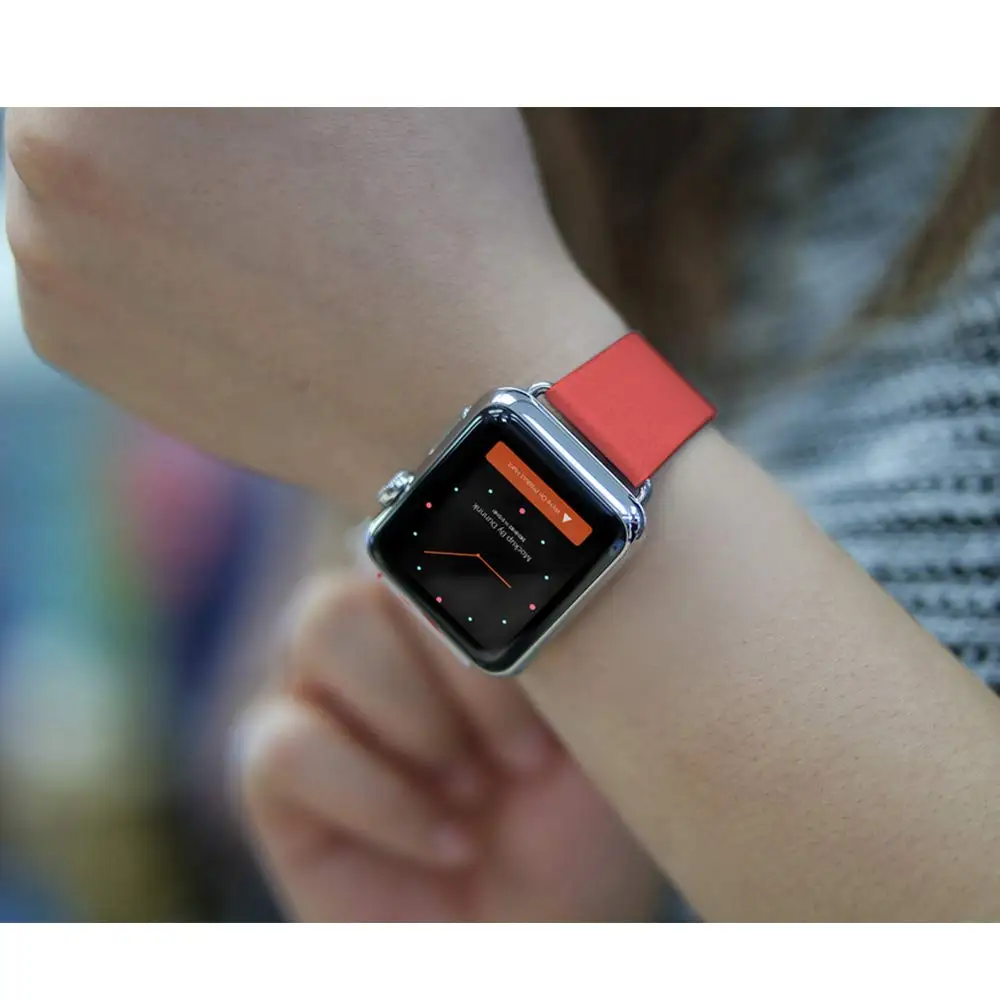 Современный ремешок с пряжкой для apple watch 4 band 44 мм 40 iwatch 42 38 кожаный браслет correa 3 2 1