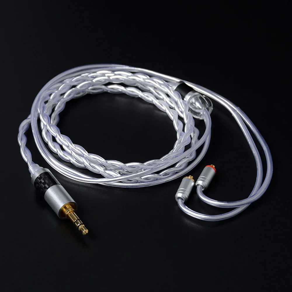 NiceHCK OCC смешанный посеребренный кабель 3 5/2 5/4 4 мм MMCX/2Pin для TFZ KXXS Kanas LZ A7 TANCHJIM NX7