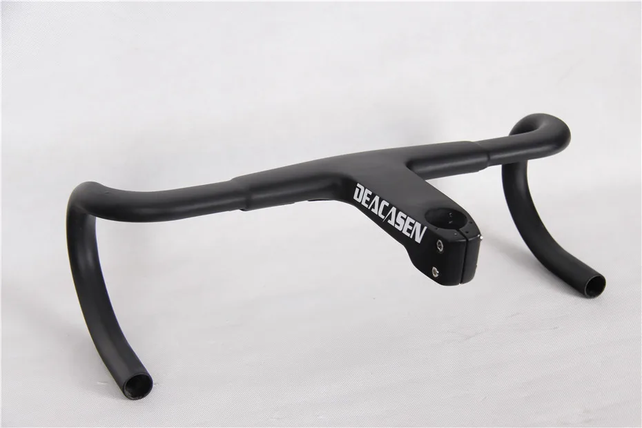 NEW DEACASEN Carbon Road Bicycle Handlebar Matte/Glossy Full Bike 28.6/31.8mm*390/400/410/420/430mm | Спорт и развлечения