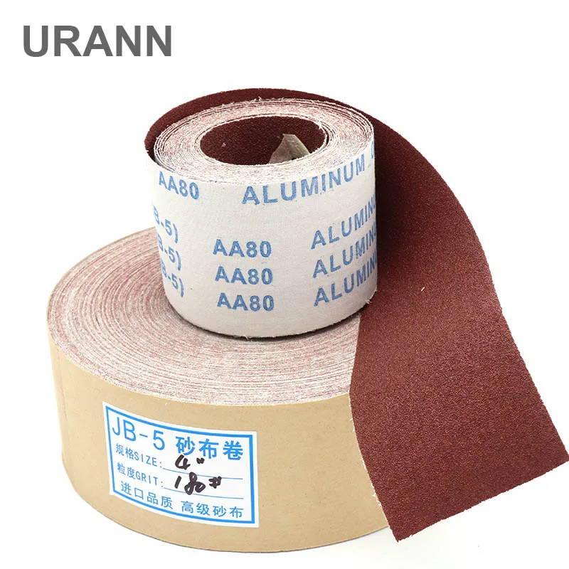 URANN 1 Meter 80-600 Grit Emery Cloth Roll Polishing Sandpaper For Grinding Tools Metalworking Dremel Woodworking Furniture | Инструменты