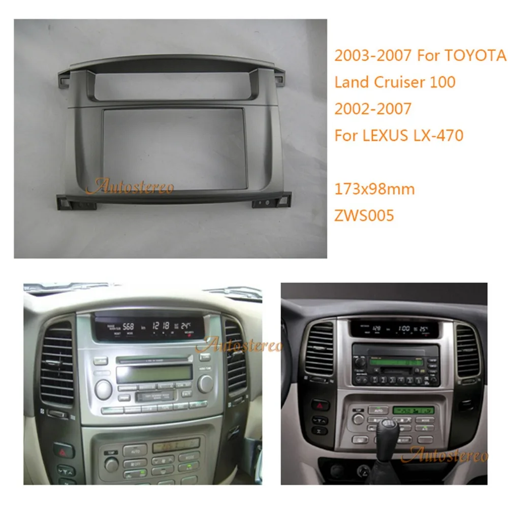 Автомобильная радиоустановка Fascia Для TOYOTA Land Cruiser 100 LEXUS LX 470 Stereo Dash CD установочный