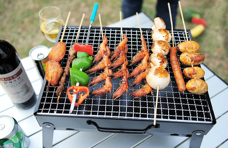 Портативный уличный гриль для барбекю утолщенный складной дома|grill home|grill rackoutdoor