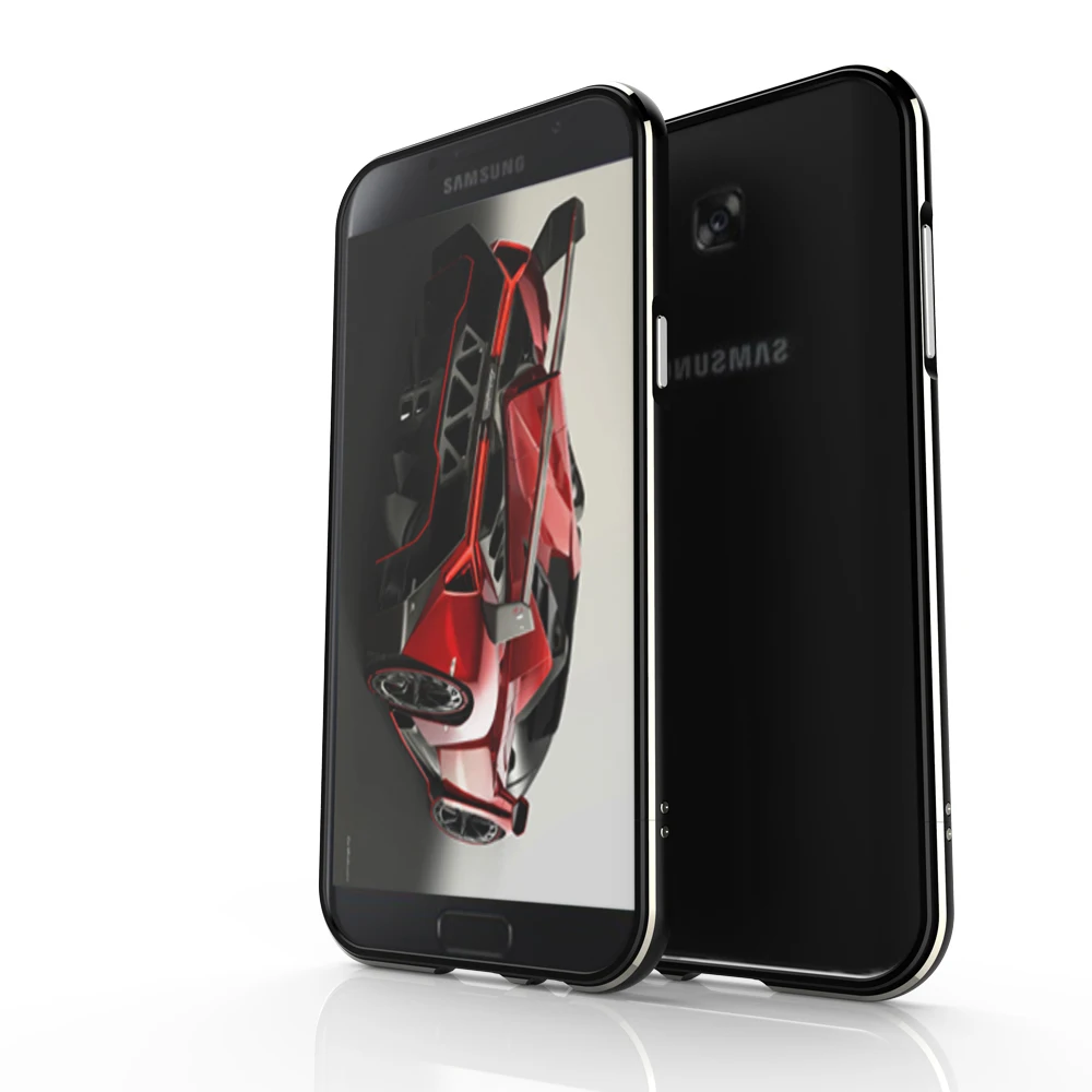 Металлический Алюминиевый Чехол-Бампер для Samsung Galaxy A3 A5 A7 2017 роскошный