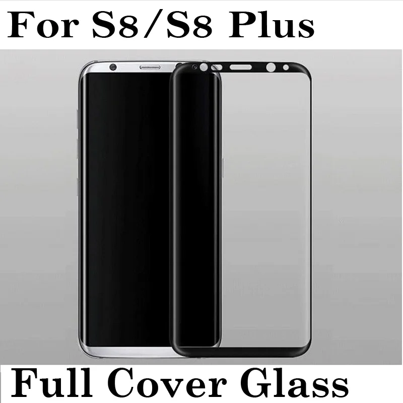 Закаленное защитное 3d стекло с полным покрытием для Samsung Galaxy S8 G950/S8 Plus +