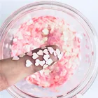 Блестящий Порошок Сердце блестки 4 мм Маленькая Лазерная Серебряная отделка с блестками для рукоделия ногтей наконечник горный хрусталь маникюрная наклейка для ногтей 8 г