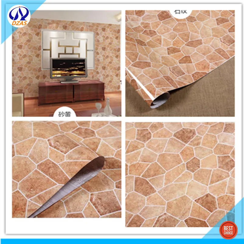 PVC imitation marble Self-adhesive background wall paper kitchen oil-proof table bathroom tile DZAS-CJ wallpaper | Обустройство дома