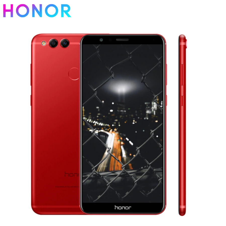 Оригинал Honor 7x4G LTE мобильный телефон 5 93 &quot4 Гб ОЗУ 128 ПЗУ Kirin 659 Восьмиядерный Android 7 0