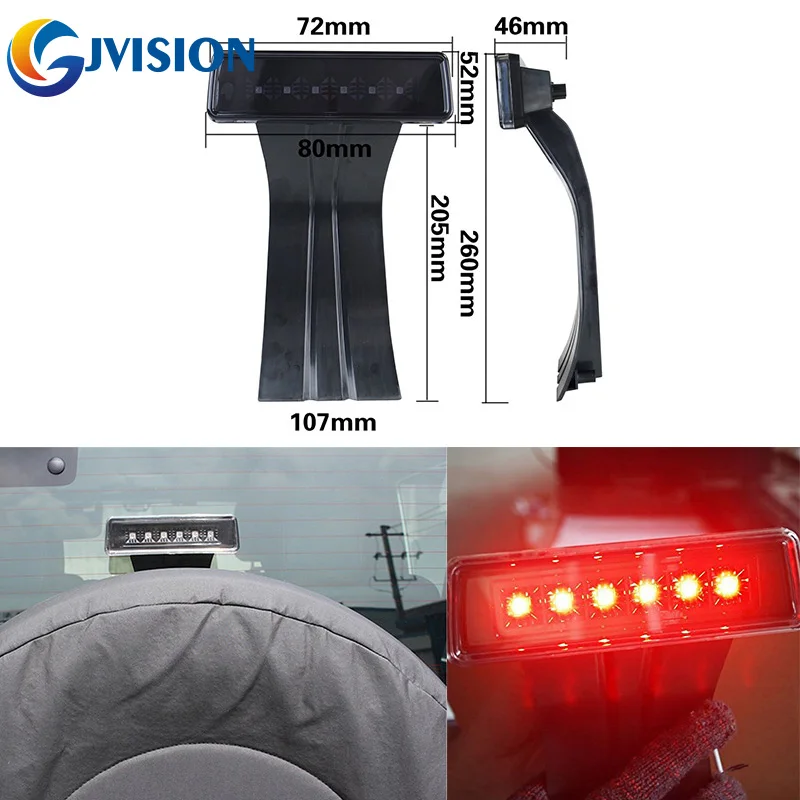 

LED Third 3rd Brake Lamp Light Rear Tail Light For 2007-2015 Jeep Wrangler Unlimited JK Rubicon Sahara
