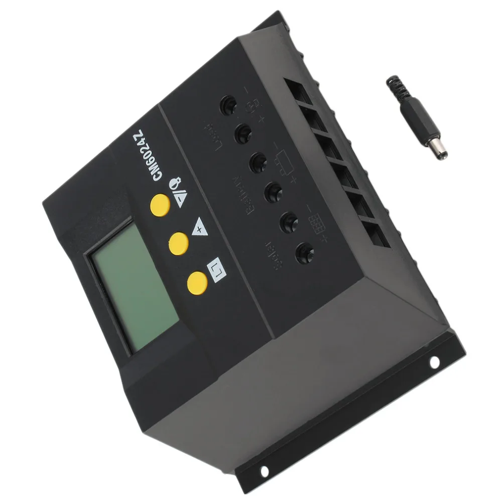 PY6024Z PWM charge mode 60A 12-24V Solar Regulator Charge Controller LCD Genetator Voltage Control | Обустройство дома