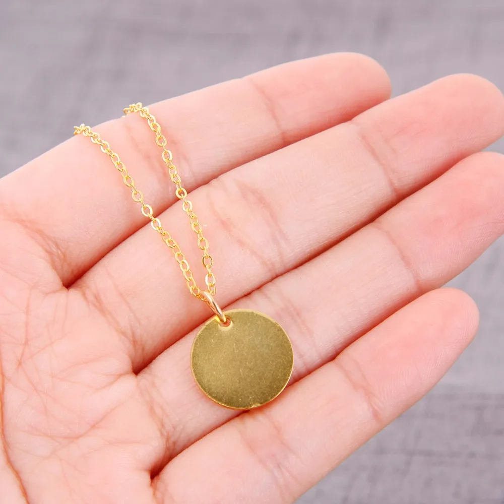 Новая креативная круглая монета подвеска в виде буквы алфавита из нержавеющей