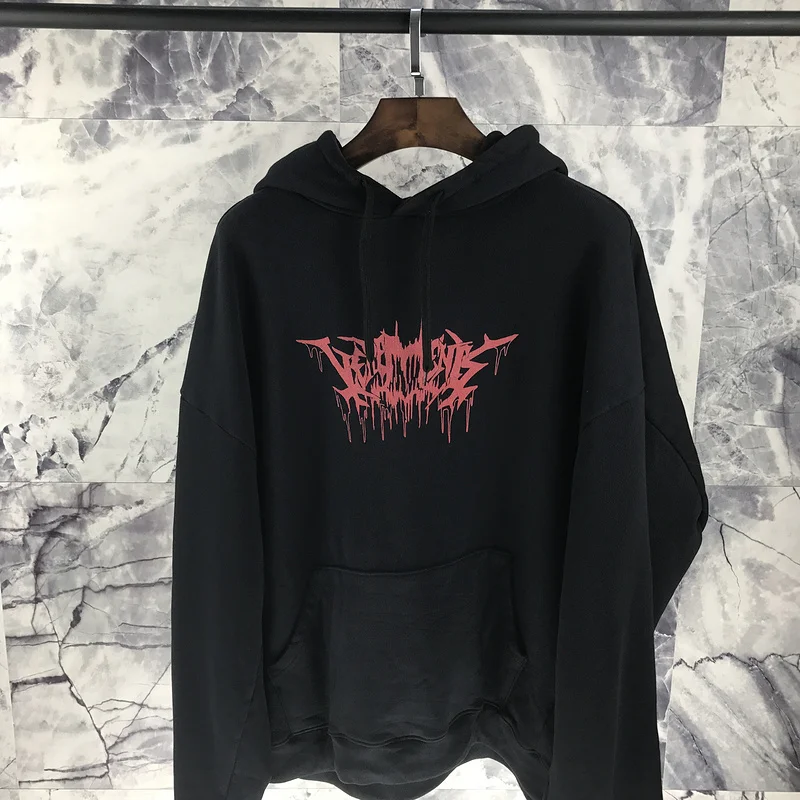 Лучшая версия 1:1 качество Vetements города печати женщин мужчин толстовки в стиле хип