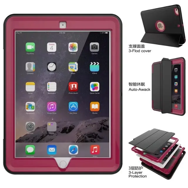 Чехол для apple ipad 9 7 2017 A1822 A1823 2018 A1893 360 полная защита дети Безопасный противоударный
