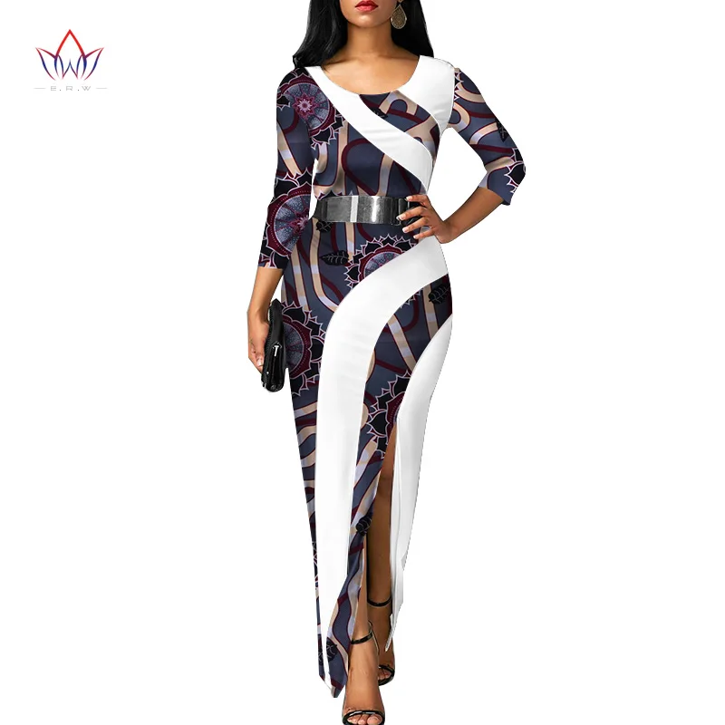 Vestidos африканские женские платья новая мода элегантная африканская одежда Дашики размера плюс сексуальные вечерние платья WY3120