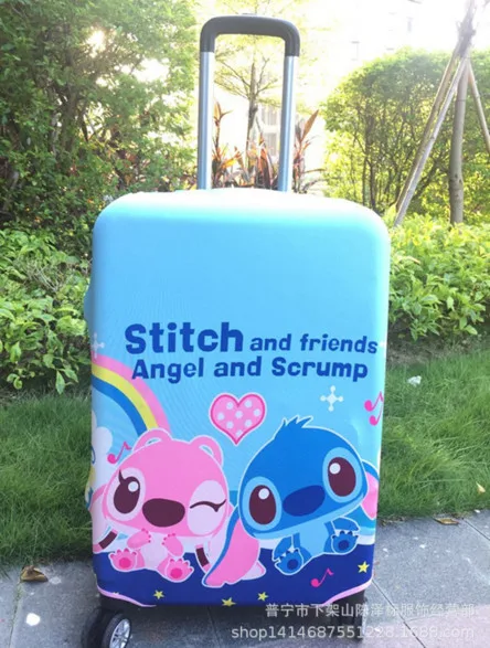 Stitch Милый мультфильм Сейлор Мун My Melody Cinnamoroll дорожный Багаж Чехол протектор стрейч тележка багаж чемодан защитный чехол - Цвет: Stitch